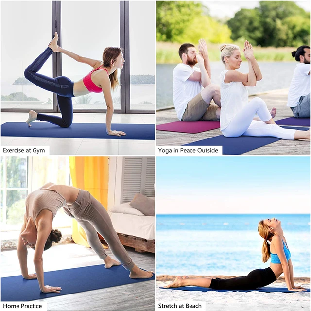 6mm Non-Slip Double Layer Yoga Mat 5