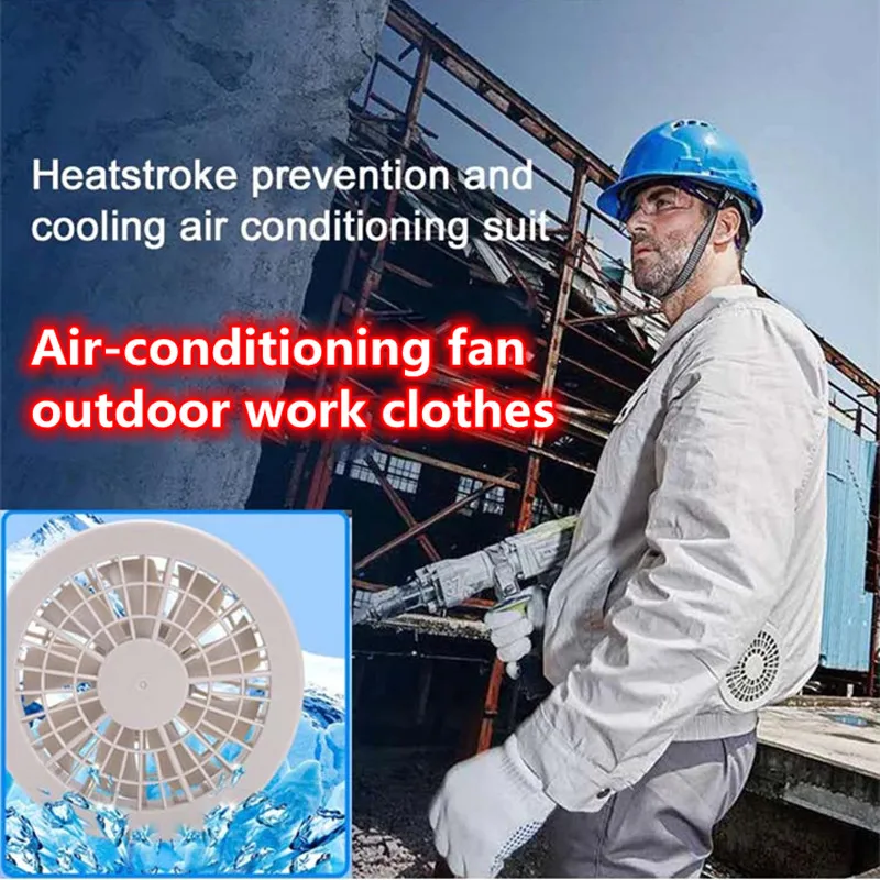 Chaqueta con ventilador de aire acondicionado para hombre, ropa de aire acondicionado para exteriores, abrigo protector solar, ropa de trabajo para construcción, Verano