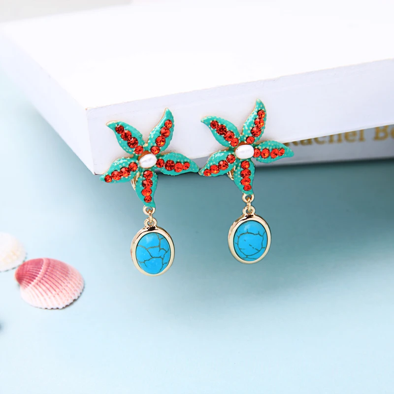 Joolim Turky Blue Seastar висячая серьга падения серьги