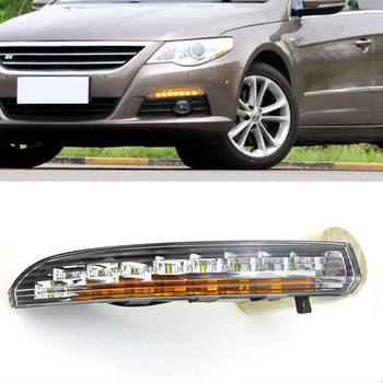 

CSCSNL 1 Set Car LED Daytime Running Lights For Volkswagen Passat CC 2009 2010 2011 2012 DRL 12V Fog lamp house with turn signal