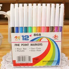 Школьные маркеры fineliner надпись ручка художественные канцелярские принадлежности Акварельная Кисть ручка, Детский рисунок набор маркеров для живописи