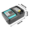 Chargeur de batterie pour Makita 14.4V 18V BL1830 Bl1430 DC18RC DC18RA prise ue 1 pièces adaptateur USB pour votre téléphone livraison gratuite ► Photo 2/6