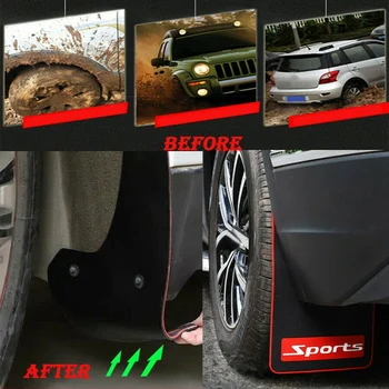 

4Pcs Universal Mud Flaps Mudguards Splash Guards Fender for All Car SUV Truck Toyota Honda Ford-BMW-Mercedes-