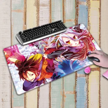 

NO Game NO Life Speed Large Big Gaming Locking Edge Mousepad Keyboards Mat Computer Tablet Mouse Pad Office & Game