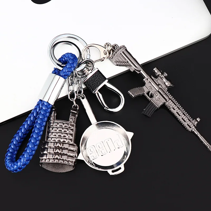 Джедай битва Ройал игра AKM пистолеты брелок Подвеска для оружия 98K уровень три головы 3 школьный ранец плоская подошва горшок модель