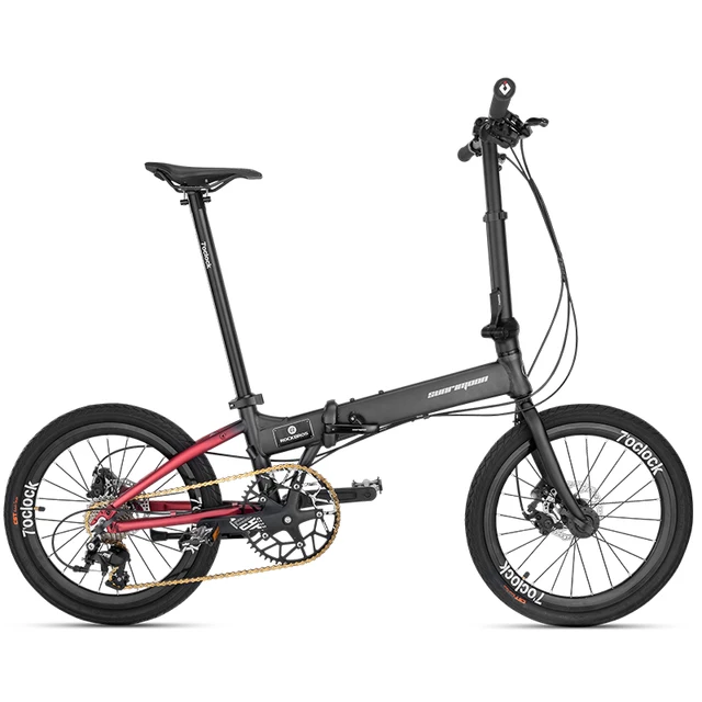 ROCKBROS bicicleta plegable para hombre, bici de montaña freno en V, de 9 velocidades, de 14, 16 y 20 pulgadas|Bicicleta|