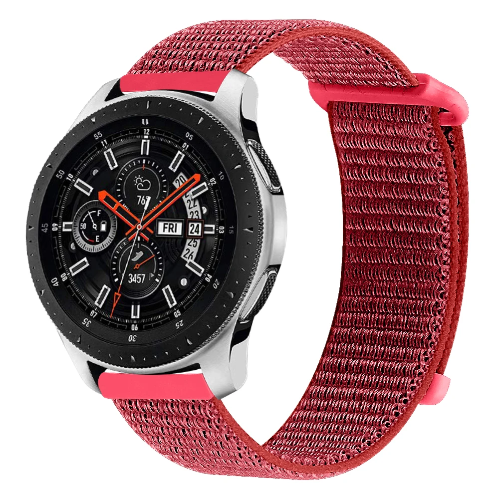 Red Ремешок-браслет для samsung Galaxy Watch 46 мм Смарт-часы ремешок для часов 46 мм Досуг нейлоновый браслет для samsung Galaxy ремешок для часов - Цвет: Red