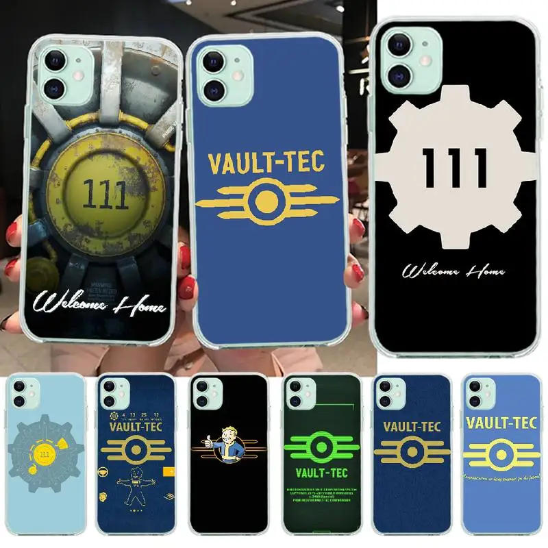 Чехол для телефона NBDRUICAI game fallout vault tec 111 iPhone 11 pro XS MAX 8 7 6 6S Plus X 5S SE XR|Бамперы| |