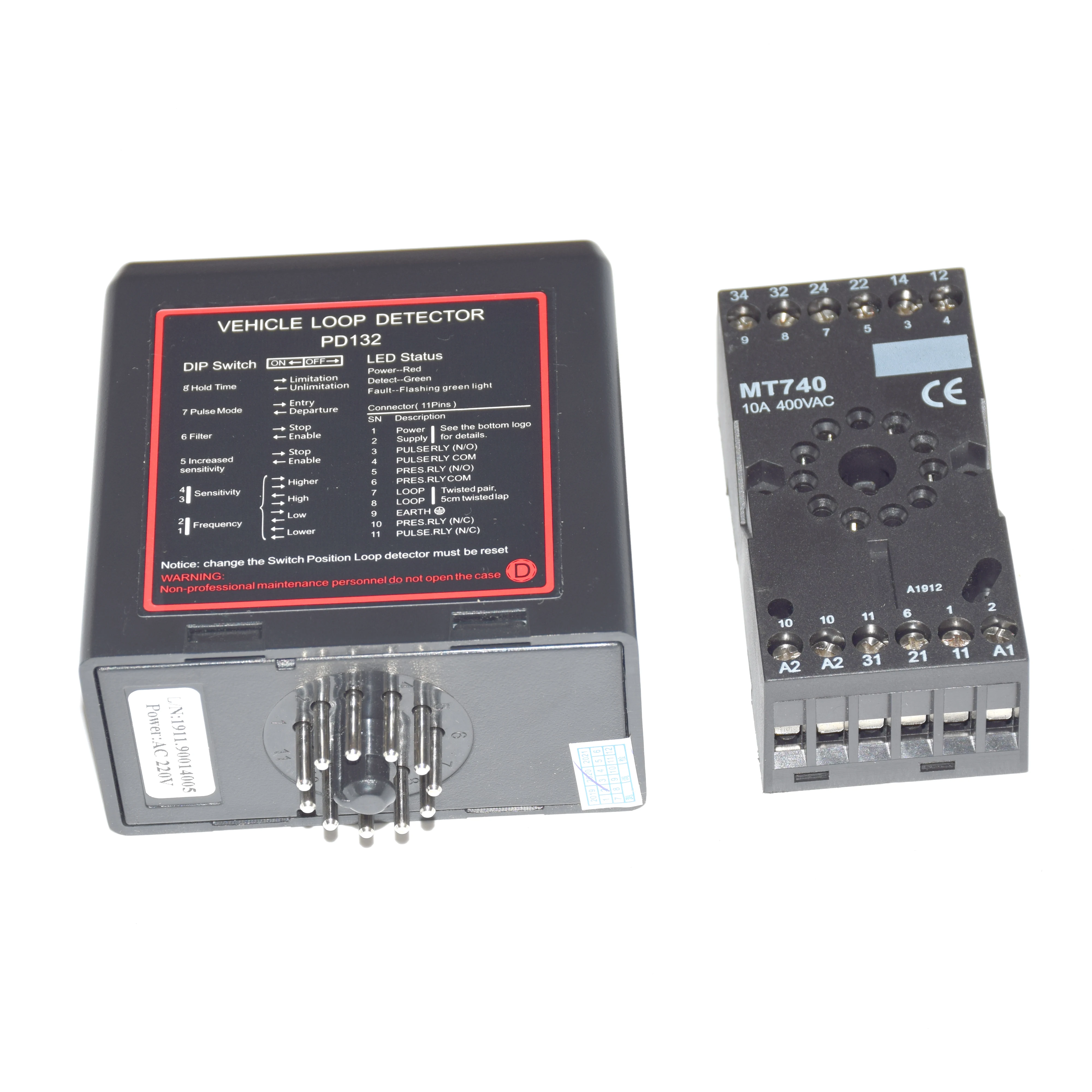 Single loop detector vehicle loop detector sensor Magnetic Vehicle Loop Detector Vehicle Sensors 110V/220 /24V /12v For barrier gate