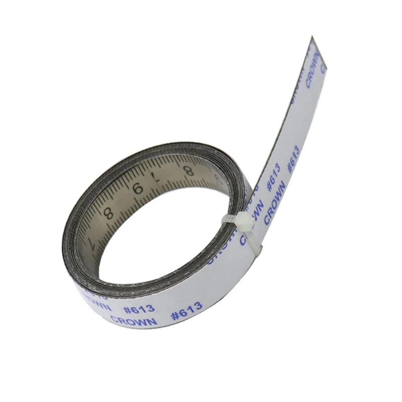 1Pc Self-adhesive Tape Measure, 1/2/3/4/5/6m Centered Measuring Ruler Self- adhesive Stainless Steel Metric Track Tape Measure Scale Ruler for  Woodworking 