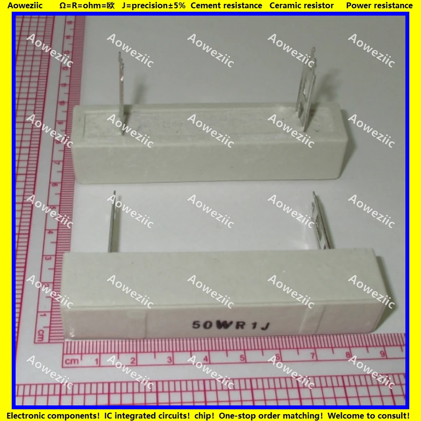 50 Resistenze Cementate Welwyn 1,5 Ohm 3W 5% WA84 – Wirewound, Assiali, Ignifughe