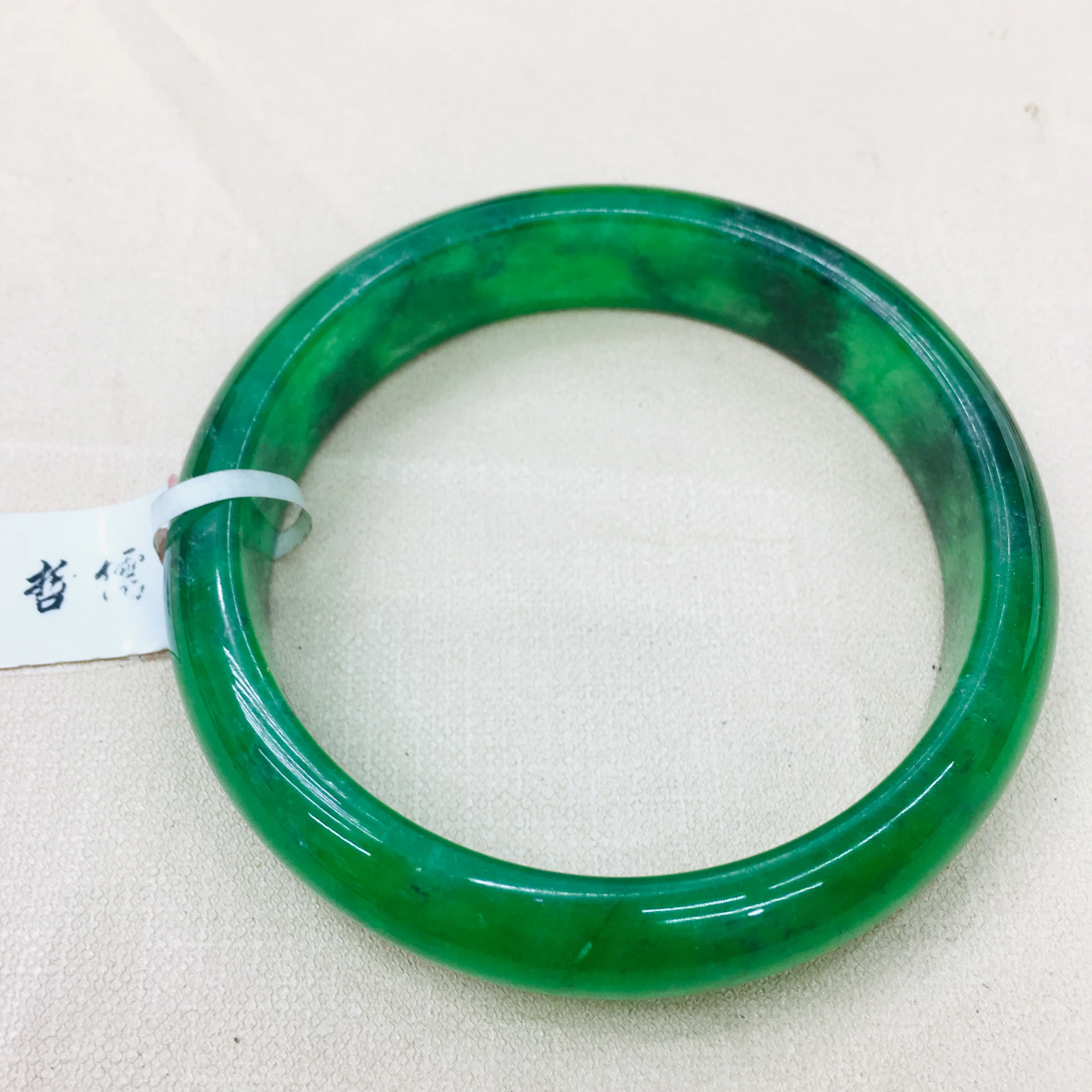 Натуральный бирманский Изумрудный нефрит элегантный 52-62 масло зеленый двойной цвет браслет принцесса женский нефритовый браслет отправить страну certify