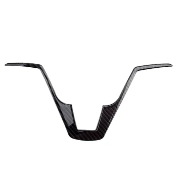 

Carbon Fiber Steering Wheel Lip Panel Trim Cover Frame Decor V Shape Moulding Fit For Honda CRV CR-V 2007 2008 2009 2010 2011