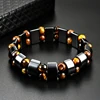 Double Hematite Tiger's Eye Bracelets Men