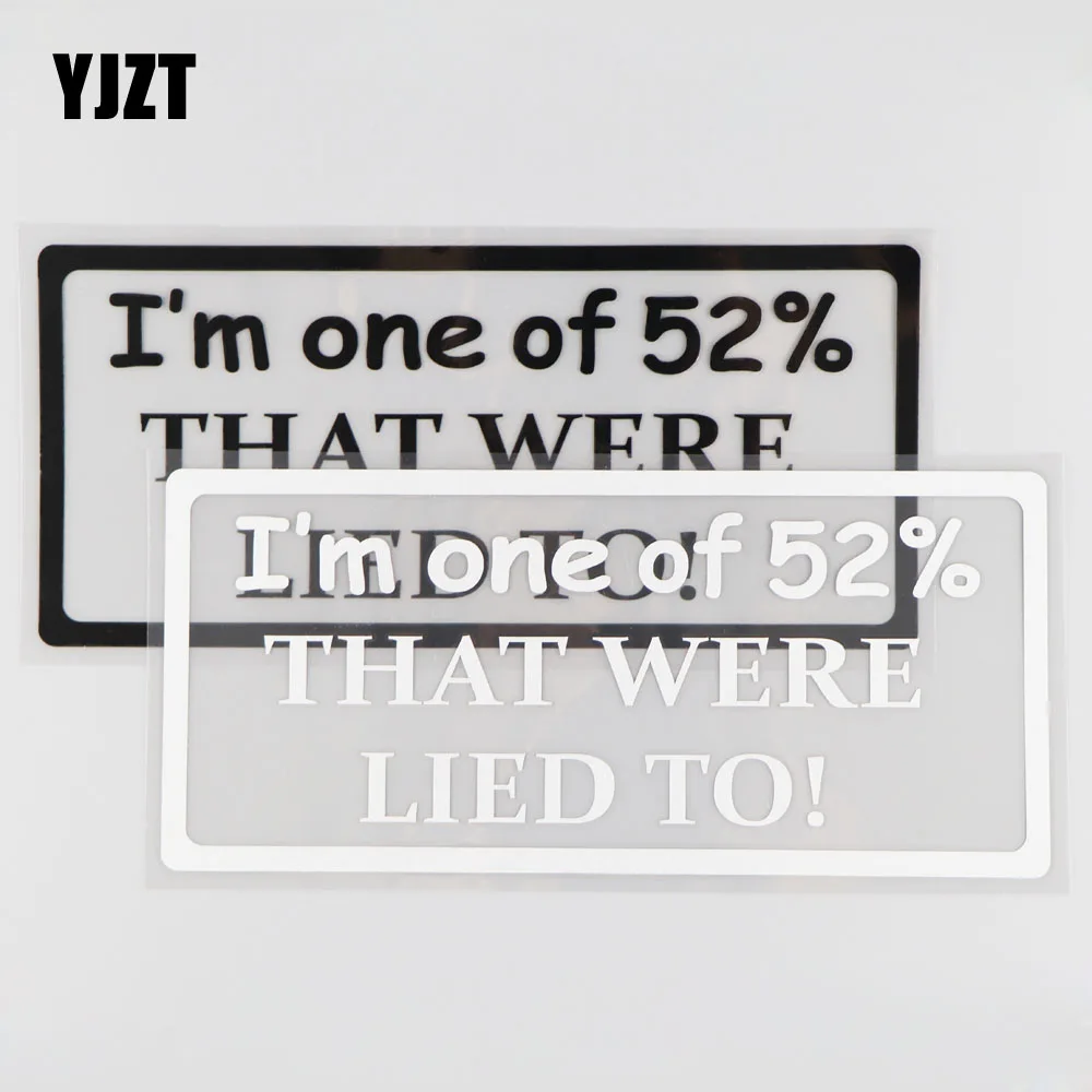YJZT 21 4 см * 9 8 см. Я один из 52% солдат! Виниловая наклейка на автомобиль японское