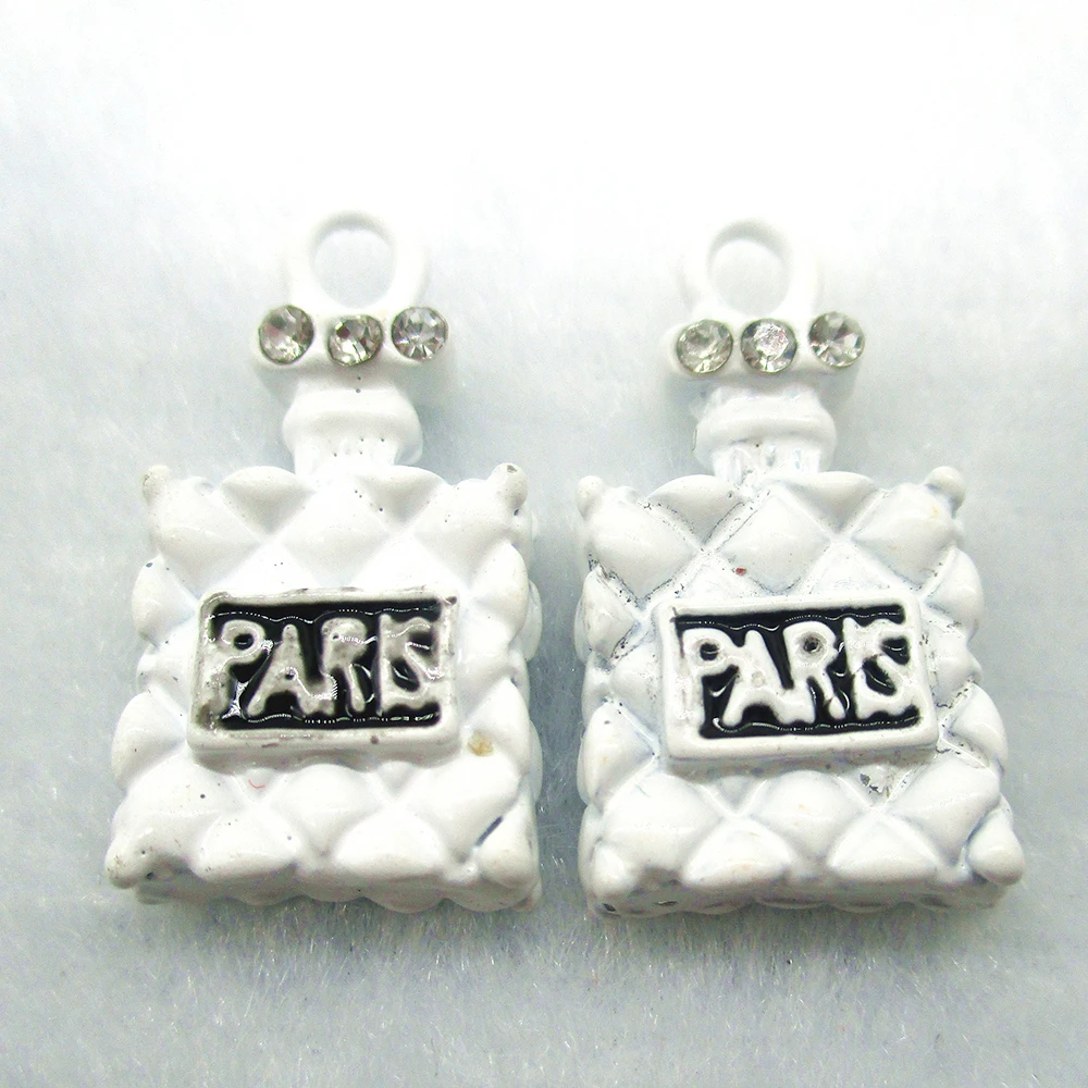 10pcs/lot Plaid stripes Perfume Bottle Charms Metal Pendants Earring Enamel Fashion Jewelry Accessories XL416 | Украшения и