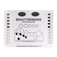 BeautyBigBang штамповка для ногтей художественная тарелка профессиональная Прозрачная силиконовая цветная ПЭТ моющийся мат стол-трансформер инструменты для маникюра
