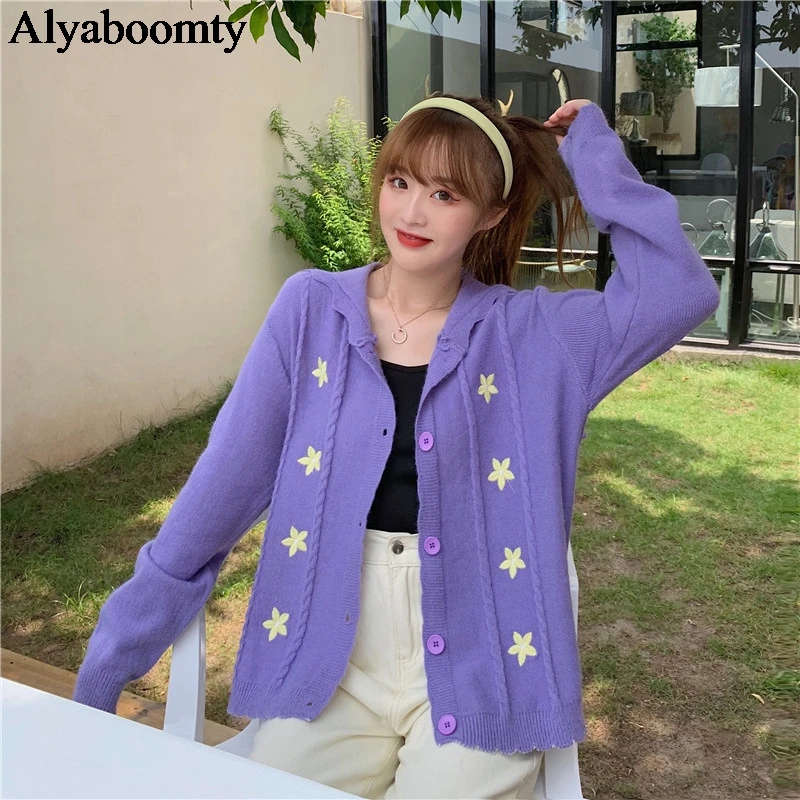 Autumn Women Sweater Sailor Collar 