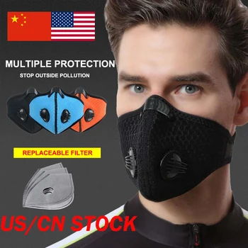 

Cycling Face Mask Dust-proof Mesh Mouth Masks Protection Outdoor Face Mask Dustproof Breathing Respirator Sportswear Accessories