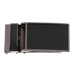 Fivela de cinto de couro da catraca da curvatura automática do clique da corrediça da correia dos homens à moda 3.6cm