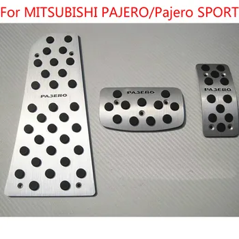 

For MITSUBISHI PAJERO/Pajero SPORT Fuel Brake Foot Rest AT and MT Pedal Plate Non slip Accelerator Pad Sticker Car Styling