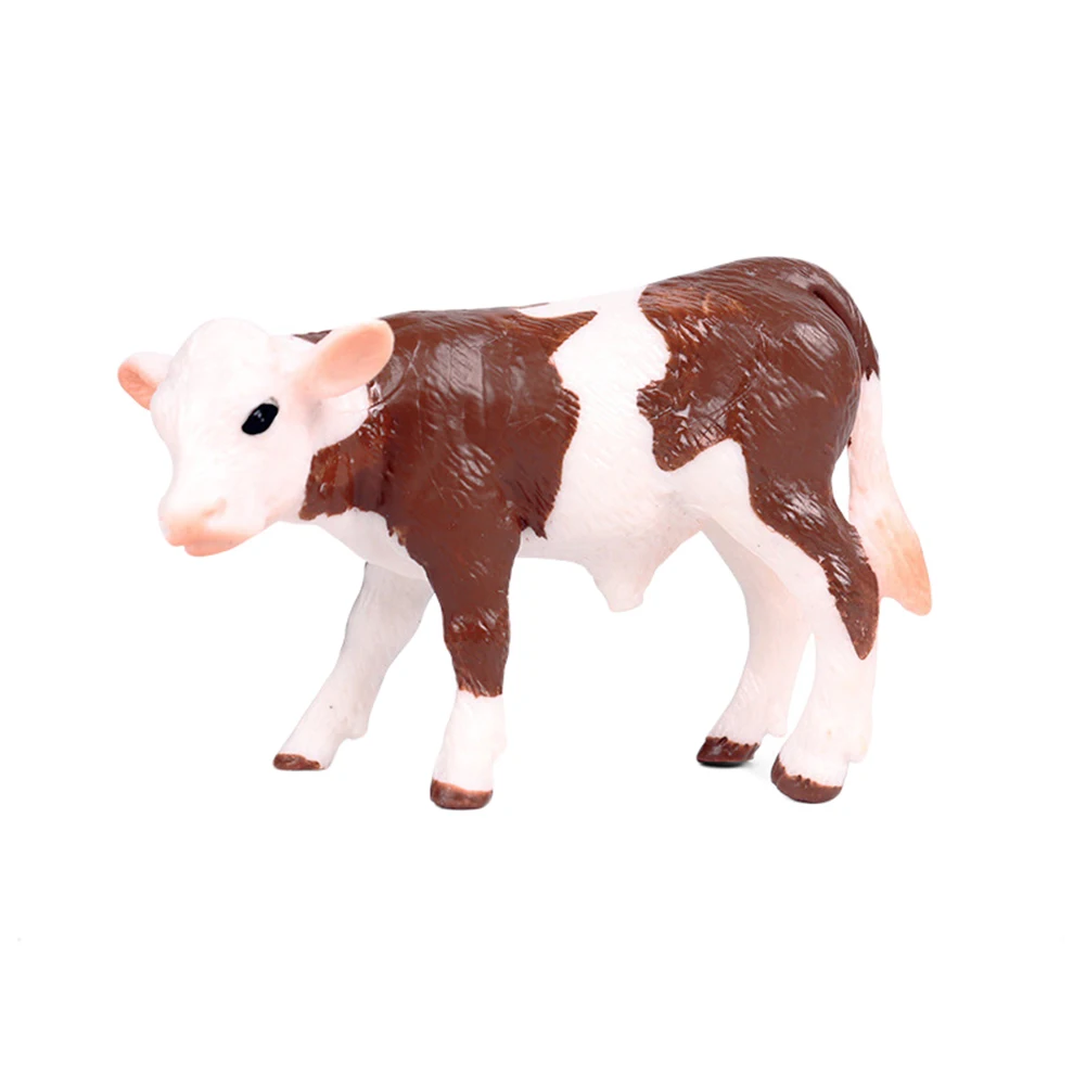 Реалистичная фигурка коровы крупного рогатого скота модель ремесла украшения Развивающие детские игрушки подарок