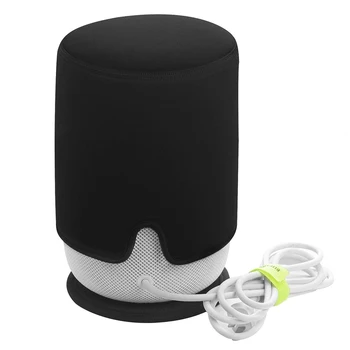 

Soft Anti-slip Smart Storage Keep Clean Protective Case Daily Use Speaker Cover Set Black Mat Dustproof Pouch For HomePod