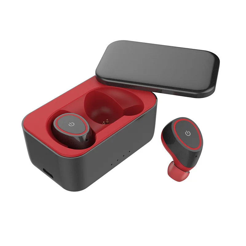 

Realtek 5.0 New Style TWS Dual Handle Bluetooth Earphones Sliding-Type Switch Support Wireless Charger Illicit Model
