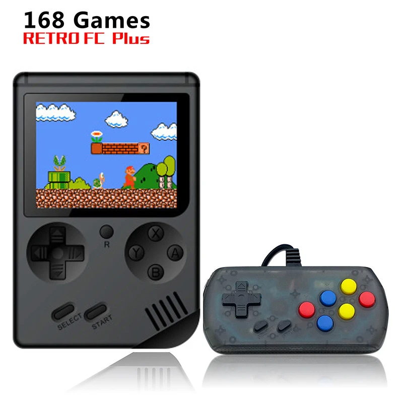 Консоль игровая 8 битная карманная портативная 168 классических игр GBA