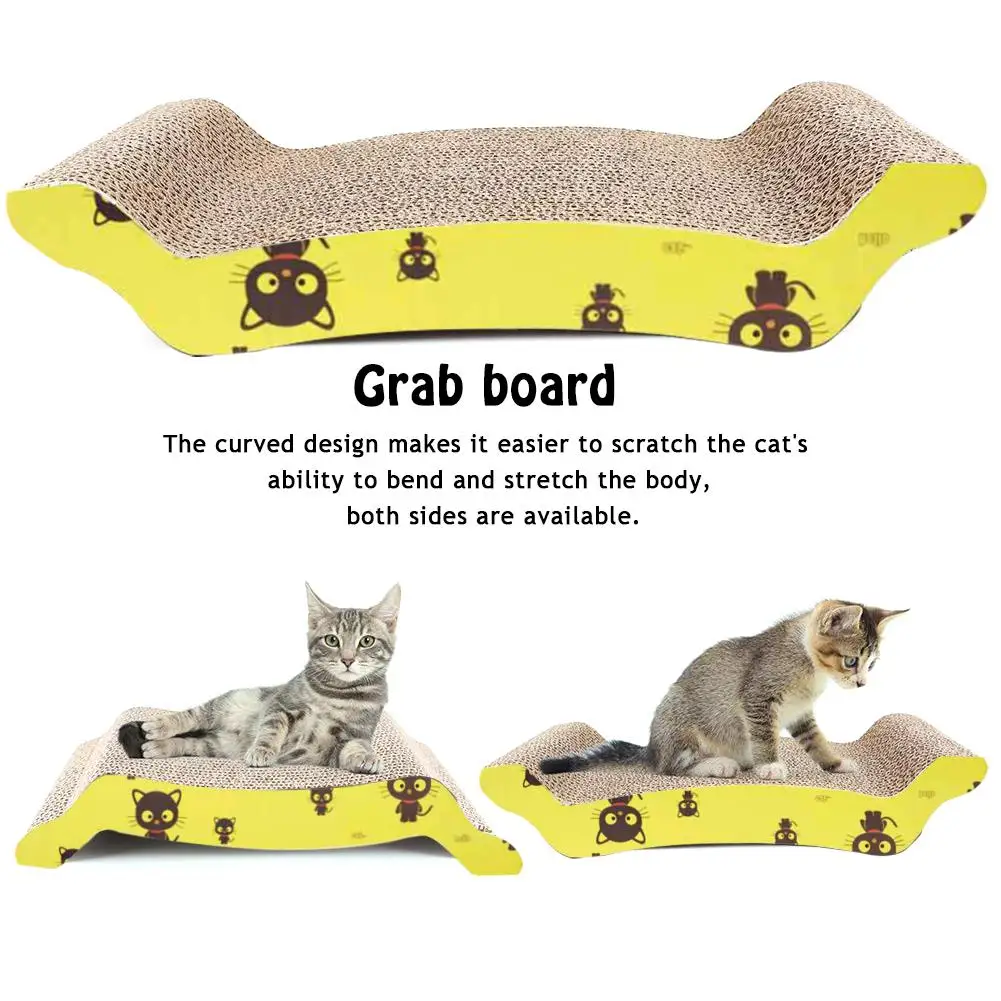 Кошка царапина доска кошка игрушка диван кровать гофрированная бумага ПЭТ кошка укуса игрушка для сна Когтеточка игрушка-Когтеточка для кошек Когтеточка