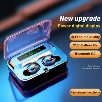 

A1 TWS Bluetooth 5.0 Wireless Waterproof Smart&Touch Stereo Earphones with Mic Sports Earbuds With Charging Box