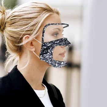 

Face Mask with Detachable Eyes Shield and Clear Window Mask Visible Expression and Lips The Deaf And Hard Of Hearing Face Mask