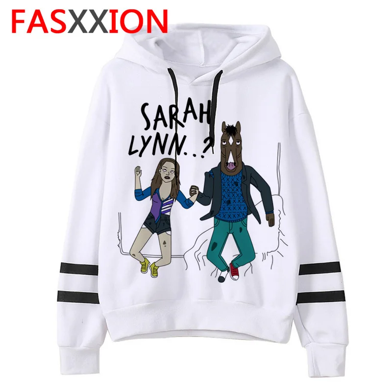 Bojack толстовка с всадником для мужчин/женщин Одежда Забавный мультфильм ulzzang 90s толстовки человек негабаритных уличная с капюшоном мужской harajuku