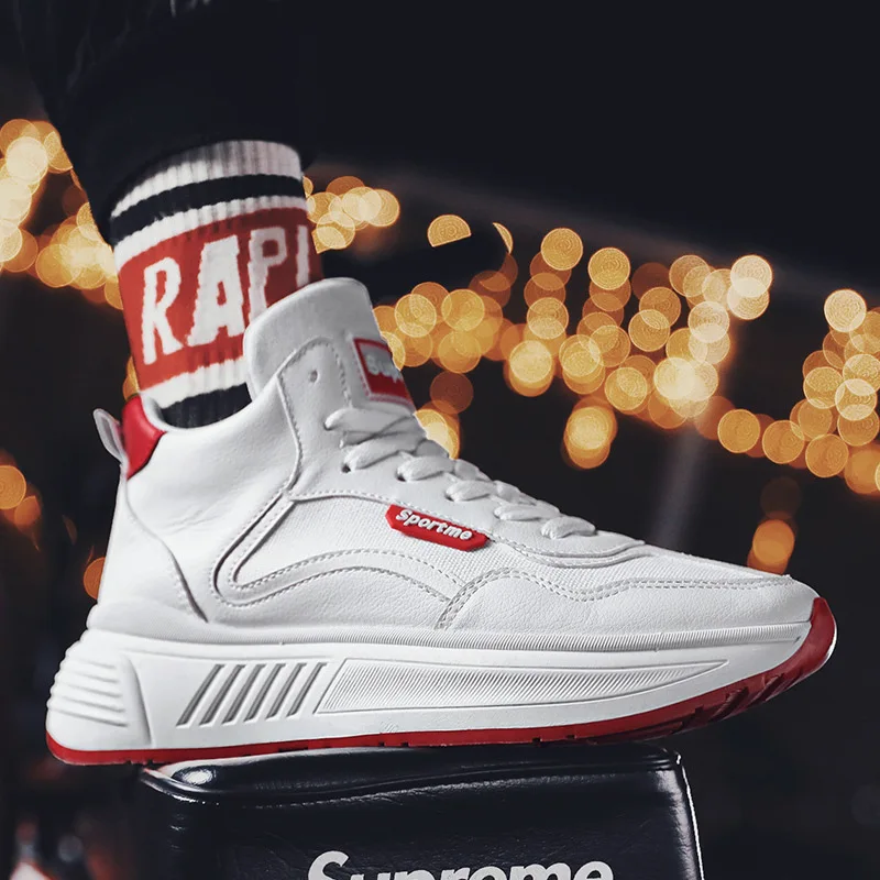 

MEN'S SHOES Spring 2020 New Style INS Online Celebrity Men's Fashion Shoe Korean-style Versatile High-top Board Shoe Sports Dadd