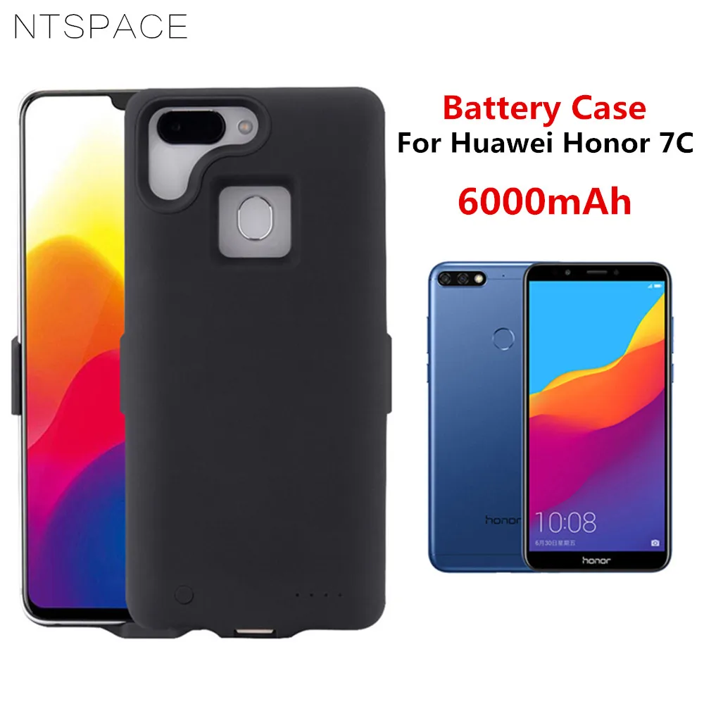 Чехол аккумулятор NTSPACE на 6000 мА · ч для Huawei Honor 7C резервный внешний зарядное