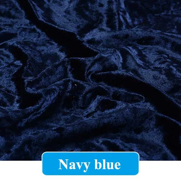 navy blue Meetee 50/100x160 см, плотная бархатная ткань, ледяной бархат, занавеска, скатерть для фона, одежда, Свадебное Ремесло, декоративная ткань AP635 - Цвет: navy blue