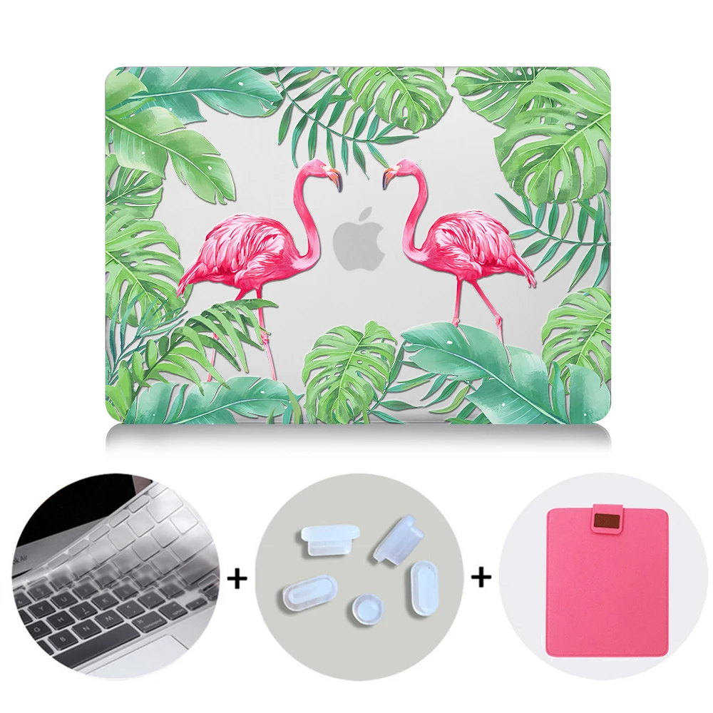 MTT Фламинго чехол с кристаллами для Macbook Air Pro 11 12 13 15 retina Touch Bar чехол для Apple Macbook 13,3 дюймов чехол для ноутбука - Цвет: MB09