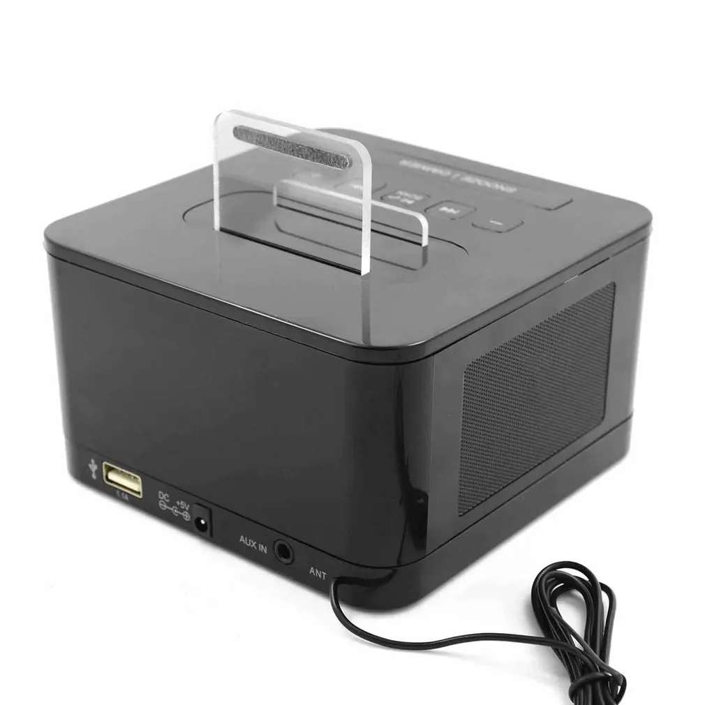 K7 Bluetooth динамик часы стерео HIFI музыкальный плеер громкой связи Повтор сна AUX будильник lcd часы радио для iPhone для Android