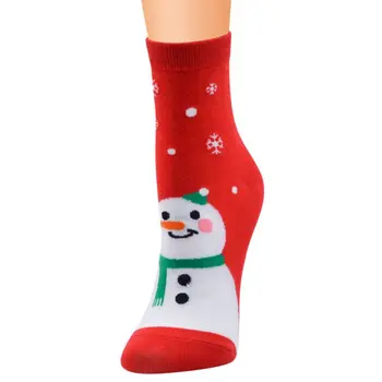 

New Christmas Socks Unisex Santa Claus Cotton Adult Middle Tube Spring Autumn Winter Wearing Cartoon Socks