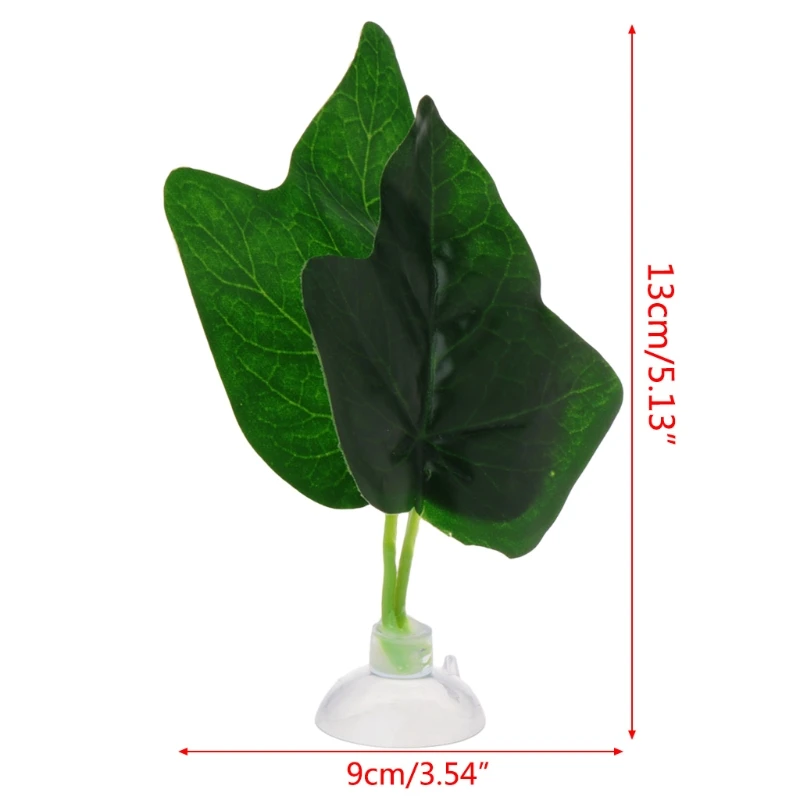 

Aquatic Plant Green Leaves With Sucker Fish Tank Decoration Aquarium Ornaments