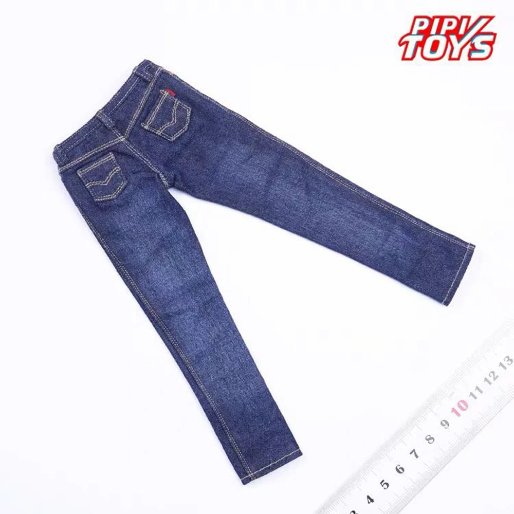 

1/6 Scale Male Clothing Suit Set Accessories Slim Straight Stretch Jeans Fashion Casual Trousers For 12" Figures Body Collection