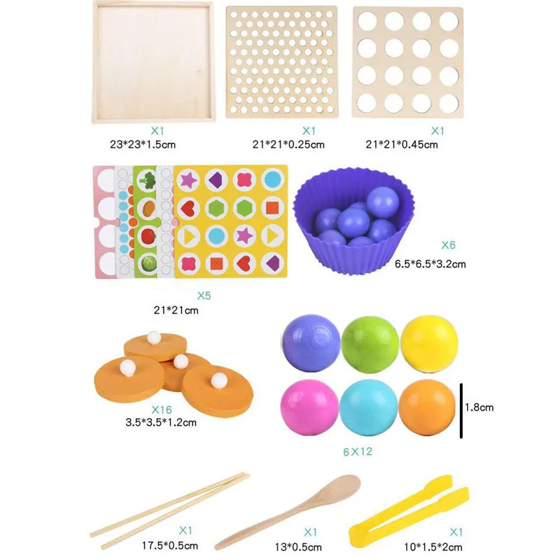 Children's educational toys Sorting Toys for Toddlers Matching Game Color Sorting Preschool Learning Toys juguetes #4O21 (14)