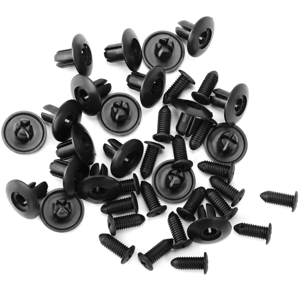 Черный Автомобильный Крепеж 8 мм зажим бампера для Land Rover Range Sport Evoque Freelander 2 Jaguar XE XJ