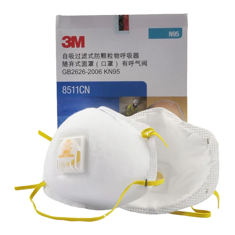 

Genuine Product 3M 8511 N95 Particulate Matter Protective Mask p m 2.5 Haze Dustproof Industrial Dust Breathable Breather Valve