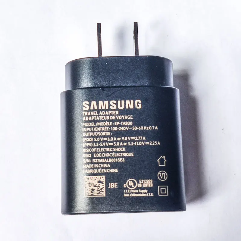 US Charger Only samsung note10 US wall супер быстрая зарядка usb pb pss 25 Вт адаптер для galaxy note 10 s10 9 plus k20 pro зарядное устройство для путешествий - Тип штекера: US Charger Only