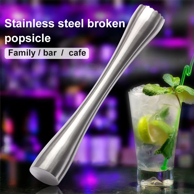 Барный пестик из нержавеющей стали Mojitos Drink Muddler Профессиональный бармен инструмент JS21