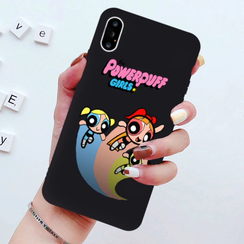 Милый чехол для телефона JAMULAR Powerpuff Girls для iPhone 7, 11 Pro, X, XS, MAX, XR, 8, 6 Plus, мягкая задняя крышка с пузырьками-бабочками карамельного цвета