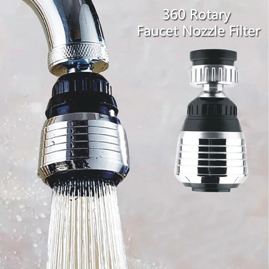 

1pc 360 Degree Rotate Faucet Swivel Nozzle Filter Kitchen Sprayer Head Water Saving Taps Applications