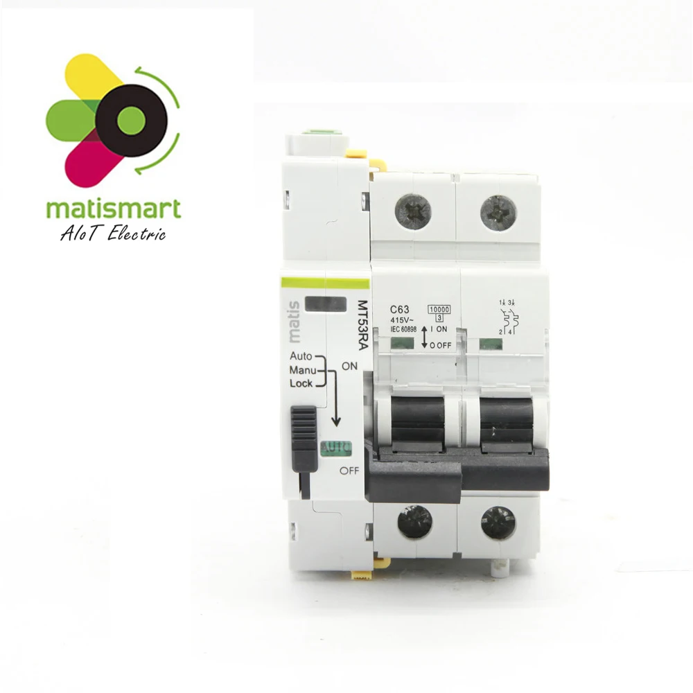 Matismart MT53RA повторный выключатель 2P 40A 63A