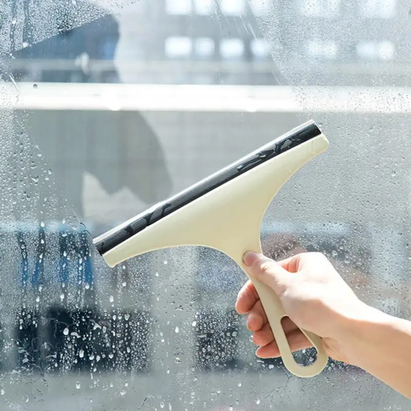 Bathroom Mirror Cleaner With Silicone Blade &amp Holder Hook Kitchen Car Glass Shower Squeegee Window Wiper Scraper | Дом и сад